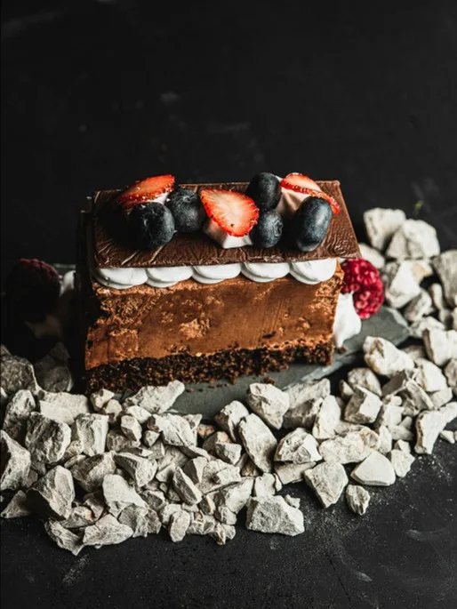 Chocolate Mousse Layer Cake